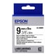Epson LK-3WBW cinta negro sobre blanco extra fijación 9mm (C53S653007) | EPSLK-3WBW
