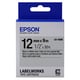 Epson LK-4SBE Cinta mate negro sobre plateado 12mm (C53S654017) | EPSLK-4SBE
