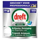 Dreft Professional Pastillas para lavavajillas All in One | 100 cápsulas