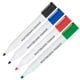 PACK x4: Rotulador Pizarra Blanca | Punta redonda 3mm |  Negro, rojo, verde y azul