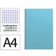 Cuaderno Espiral Folio | Cuadrícula 4mm | 75g | Tapa Blanda | Celeste