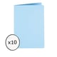 PACK x 10: Subcarpeta | 180g/m2 | Celeste Intenso