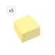 Pack x5: Bloc de Notas | 76x76mm | Amarillo | 100 hojas