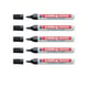Pack 5x Rotulador permanente | Edding 3000 | Punta redonda 1.5-3mm | Negro