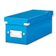 Leitz 6041 WOW Caja de Almacenamiento CDs Azul Metálico | Para 30 CDs