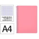Cuaderno Espiral Folio | Cuadrícula 4mm | 90g | Tapa Dura | rosa