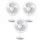 Pack 3x: Ventilador de sobremesa | 30 cm | Blanco