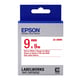 Epson LK-3WRN Cinta rojo sobre blanco 9mm (C53S653008) | EPSLK-3WRN