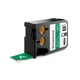 Dymo XTL 1868783 cinta vinilo blanco sobre verde 24mm | DYM1868783