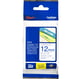 Brother TZe-233 cinta 12mm texto azul sobre blanco (8M) | BROTZE233