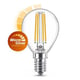 Philips bombilla LED E14 P45 filamento luz cálida regulable  2.5 W | 25 W