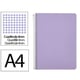 Cuaderno Espiral Folio | Cuadrícula 4mm | 90g | Tapa Dura | morado