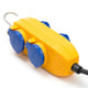 Brennenstuhl Regleta de exterior con 4 tomas amarillo/azul | 5M