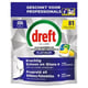 Dreft Professional Pastillas para lavavajillas aroma limón All in One | 81 cápsulas