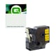 Q-Nomic 45808 (S0720880) cinta poliéster negro sobre amarillo 19mm | QNS0720880