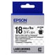 Epson LK-5TBN Cinta negro sobre transparente 18mm (C53S655008) | EPSLK-5TBN
