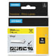 Dymo 1805431 IND Rhino cinta vinilo negro sobre amarillo 24mm | DYM1805431