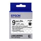 Epson LK-3TBN cinta negro sobre transparente 9mm (C53S653004) | EPSLK-3TBN