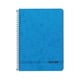 Enri Oficina Cuaderno Espiral Liso - Tamaño Fº - Tapa Blanda - Color Azul