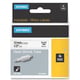 Dymo 18055 (S0718300) cinta tubo termoretráctil negro sobre blanco 12m | 18055