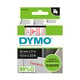 Dymo 45012 (S0720520) cinta plástica rojo sobre transparente 12mm | 45012