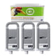Q-Nomic PFI-703MBK XL Pack ahorro 3 cartuchos negro mate | QNB-PFI-303MBK