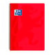 Cuaderno Espiral Oxford | Cuadricula 4mm | Tapa Polipropileno | Rojo