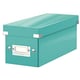 Leitz 6041 WOW Caja de Almacenamiento CDs Turquesa | Para 30 CDs