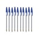 Pack 10x Bolígrafo BIC Cristal Azul | Transparente | 0.4mm