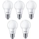 Pack x5:  Bombilla LED E27 A60 redonda mate 3000K 10W (75W) - Philips