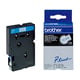 Brother TC-203 Cinta 12mm Texto Azul Sobre Blanco (7,7M) | BROTC-203