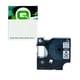 Q-Nomic 45803 (S0720830) cinta plástica negro sobre blanco 19mm | QNS0720830