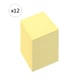 PACK x12: Bloc de Notas | 76x76mm | Amarillo | 100 hojas