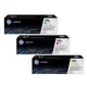 HP Pack 128A (CF371AM) 3 toners colores | HPB-CF371AM