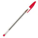 Bolígrafo BIC Cristal Rojo | Transparente | 0.4mm