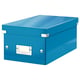 Leitz 6042 WOW Caja de Almacenamiento DVDs Azul Metalizado | Para 20 DVDs