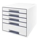 Cajonera Leitz 5214 WOW | Blanco/Gris | 5 cajones