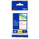 Brother TZe-222 cinta 9mm texto rojo sobre blanco (8M) | BROTZE222