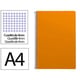 Cuaderno Espiral Folio | Cuadrícula 4mm | 75g | Tapa Blanda | Naranja
