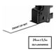 Q-Nomic S0773860 / 1734821 IND Rhino cinta auto-laminable negro sobre blanco 24mm | QNS0773860