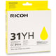 Ricoh GC31YH (405704) cartucho amarillo XL | RICGC-31YH