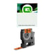 Q-Nomic 18436 (S0718500) IND Rhino cinta vinilo negro sobre naranja 19 mm | QN18436