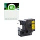 Q-Nomic 18491 (S0718090) cinta nylon flexible negro sobre amarillo 19mm | QNS0718090