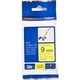 Brother TZe-FX621 cinta flexible 9mm texto negro sobre amarillo (8M) | BROTZEFX621