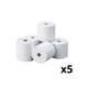 Pack 5x Rollo térmico | 80X80X25 | Blanco