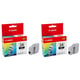Canon BCI-24BK Pack 2 cartuchos negros | CANBCI-24x2