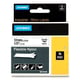 Dymo 18488 (S0718100) IND Rhino nylon flexible negro sobre blanco 12mm | 18488