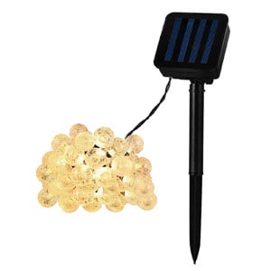 Guirnalda 30 Bolas LED | Cargador Solar | 5M