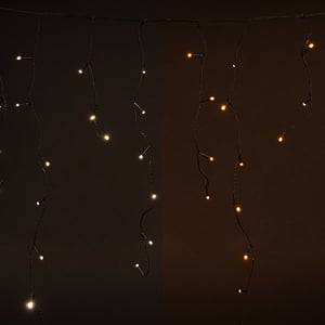 Iluminación de carámbano 12,1 metros | Blanco extra cálido y blanco cálido | 360 luces LED