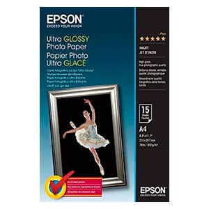 Epson S041927 Papel Fotográfico Ultra Glossy | A4 300 g 15 hojas